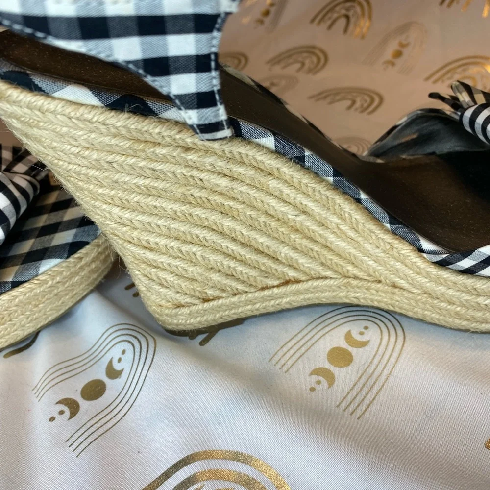 G by Guess Checkered Bow Sandals